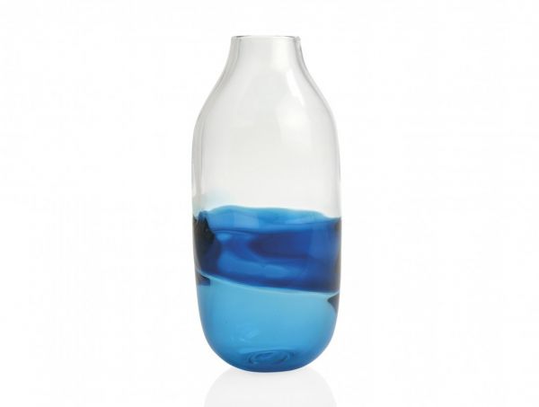 Andrea House Ваза Twist Blue Glass