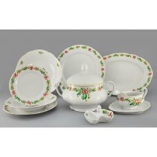 Новогодний столовый сервиз Мэри-Энн на 6 персон «Шишки» Новогодняя 03162011-2571 LEANDER