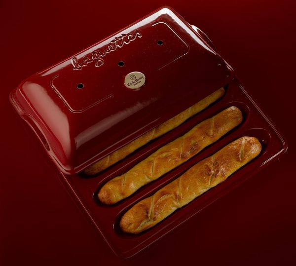 Форма для выпечки багетов 39 х24 см (цвет: гранат)     (1) (90)     345506