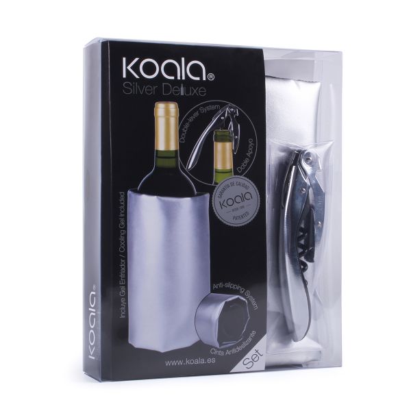 Набор для вина Deluxe серебряный