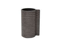 Ваза для цветов с кожаной отделкой, цвет серебристый, LIND DNA 9815