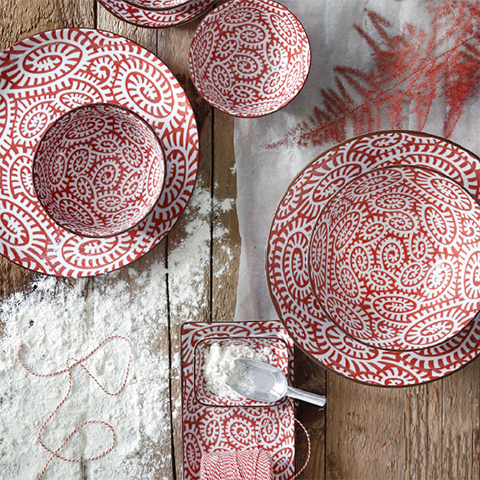 Тарелка  White, red  TOKYO DESIGN