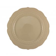 Тарелка обеденная 28 см SKALISTOS, костяной фарфор, бежевый LE COQ