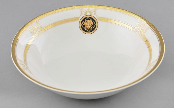 Салатник круглый Сабина 23 см Версаче, золотая лента 02111416-A126 LEANDER