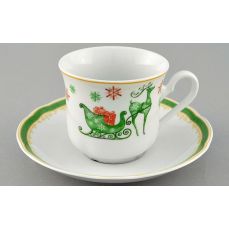 Новогодняя Чайная пара Мэри-Энн объем 200 мл Новогодняя 03120415-2573 LEANDER