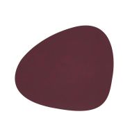 Сервировочная салфетка из натуральной кожи фигурная 24x28см, цвет сливовый, NUPO LIND DNA 981045