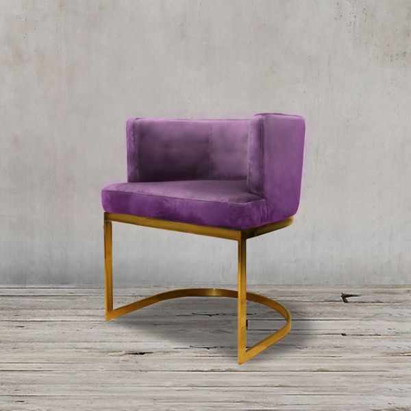Полукресло Пимлико 61x59x73 Light purple/gold  ROOMERS FURNITURE