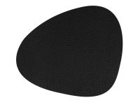 Сервировочная салфетка из натуральной кожи фигурная 36х42 см, цвет черный, LIND DNA 98304