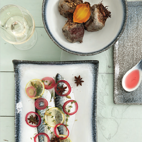 Тарелка  blue/white  TOKYO DESIGN