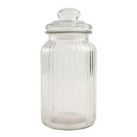 T&G Ёмкость для хранения Glass Jars Ribbed