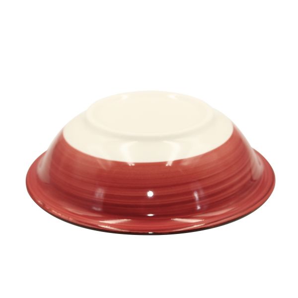 Тарелка глубокая Aria 850 мл красный 2 шт Papi
