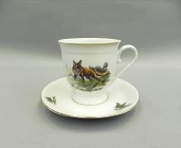 Чашка высокая с блюдцем 300 мл Охота 36120417-0363 LEANDER