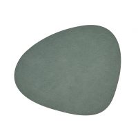 Сервировочная салфетка из натуральной кожи фигурная 36х42 см, цвет пастельный зеленый, Hippo LIND DNA 981130