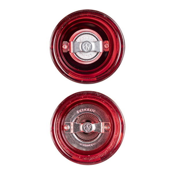 Набор мельниц для соли и перца PODIUM 18 см (прозрачный красный акрил) Peugeot 47993