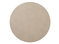 Сервировочная салфетка из натуральной кожи круглая 40 см, цвет песочный, Hippo LIND DNA 981316
