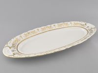 Блюдо овальное Соната 55.5 см Золотые узоры 07111518-1373 LEANDER