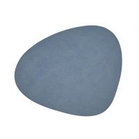Сервировочная салфетка из натуральной кожи фигурная 36х42 см, цвет голубой, Hippo LIND DNA 981253