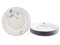 Набор тарелок мелких 25 см, 6 шт Мэри-Энн Чешский гусь 03160115-0807 LEANDER
