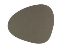 Сервировочная салфетка из натуральной кожи фигурная 36х42 см, цвет защитный зеленый, NUPO LIND DNA 982472