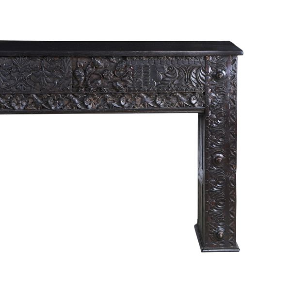 Консоль XIX век, Индия 280x46x97 см dark brown ROOMERS ANTIQUE