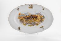 Блюдо овальное Мэри-Энн 36 см Охота 03111513-0363 LEANDER