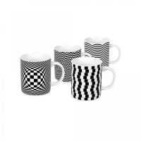 Набор из 4 кружек 'Оптические иллюзии' Koenitz