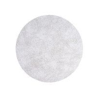 Сервировочная салфетка из натуральной кожи круглая 24 см, цвет бело-серый, Hippo LIND DNA 98928