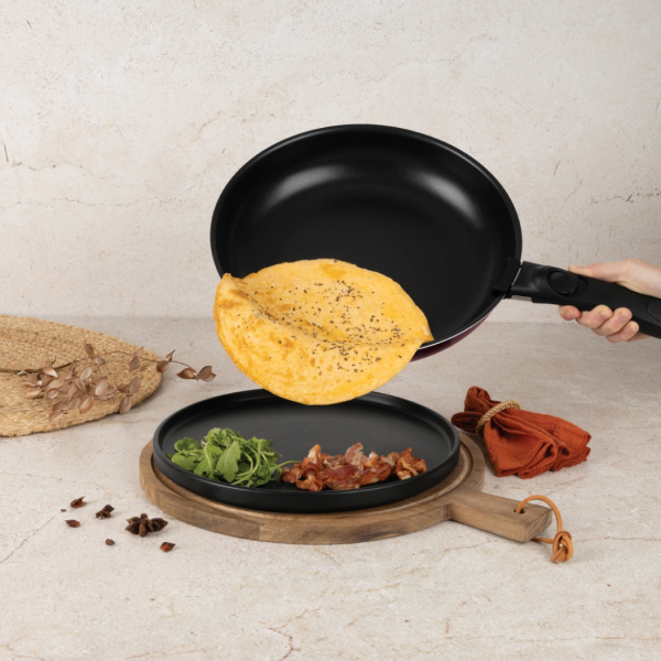 Набор посуды с антипригарным покрытием, 9 предметов, литой алюминий, бордовый, Leonardo BERLINGER HAUS
