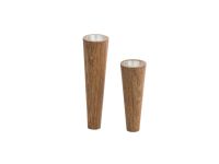 Магнитные подсвечники конусообразные для высоких свечей набор 2 шт, дуб, цвет темный дуб, LIND DNA 989800