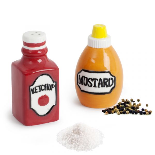 Солонка и перечница Ketchup & Mustard
