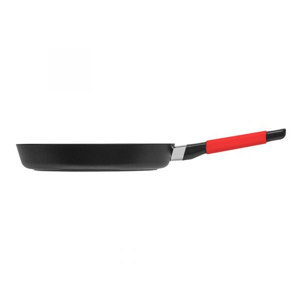 Сковорода Индукционная ?24cm, с красной силиконовой ручкой, h=5 cm     (10)     37124r