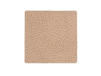 Подставка под кружку из натуральной кожи квадратный 10x10 см, цвет песочный, LIND DNA 981313