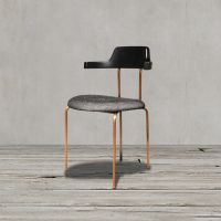 Стул MARMO Aria, 49x53x83 см, Antic cooper/grey
