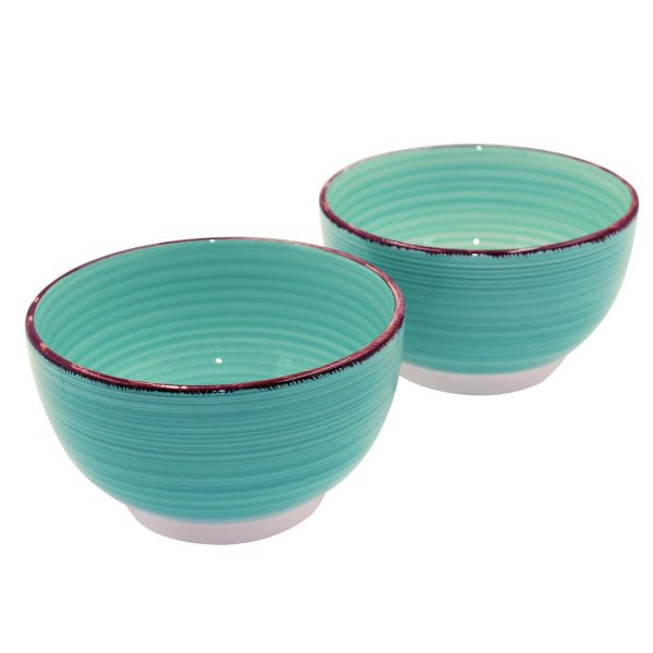 Салатник Aria 720мл бирюзовый 2шт.