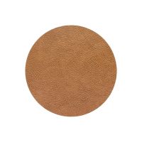 Сервировочная салфетка из натуральной кожи круглая 24 см, цвет коричневый, Hippo LIND DNA 990026