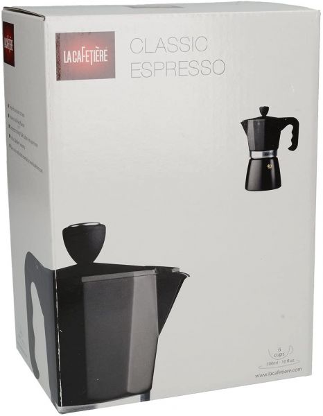 Кофеварка гейзерная на 6 чашек La Cafetiere KITCHEN CRAFT черная