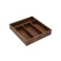 Лоток для приборов средний 35x31 см темно-коричневый Uneca