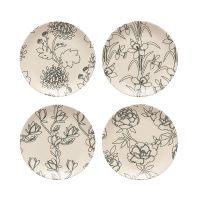 Набор из 4 тарелок 21 см ELEMENTS FLORA Costa Nova