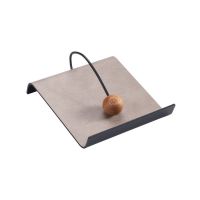 Салфетница для бумажных салфеток кожаная прямоугольная, цвет теплый серый, LIND DNA 990296