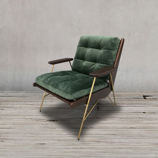 Кресло Скрайбл 71x81x82 oliver green/gold  ROOMERS FURNITURE