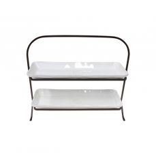 Подставка под посуду с подносами white 37.2x34 см NOVA Costa Nova