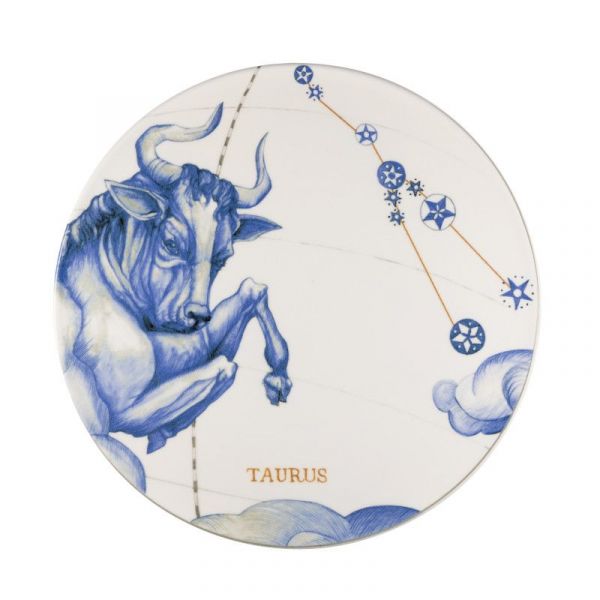 Тарелка сервировочная 32.5 см Taurus, фарфор, белый/синий LE COQ