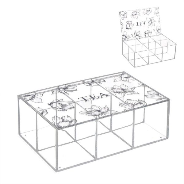 Бокс для пакетиков чая Flora, 6 секций