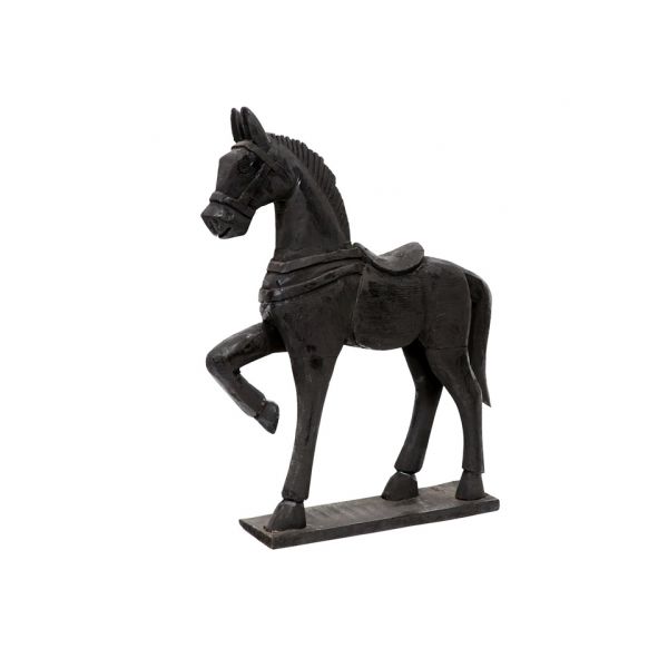 Декор лошадь 46x31x10 см, манго, черный ROOMERS FURNITURE