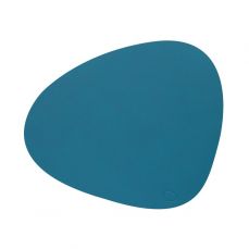 Сервировочная салфетка из натуральной кожи фигурная, цвет сине-зеленый, NUPO LIND DNA 991126