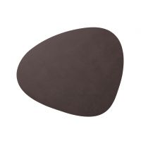 Сервировочная салфетка из натуральной кожи фигурная 36х42 см, цвет пурпурный, NUPO LIND DNA 983407