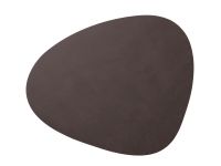 Сервировочная салфетка из натуральной кожи фигурная 36х42 см, цвет пурпурный, NUPO LIND DNA 983407