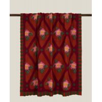 Плед Frati ROSE FLOWER RUGGINE 150x190 см, шерсть 80% полиэстер 20%, 900г