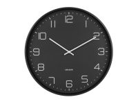 Часы настенные LOFTY 40х4.5 см, черный, металл, бесшумный механизм, батарейка 1x AA (не входит) Present Time