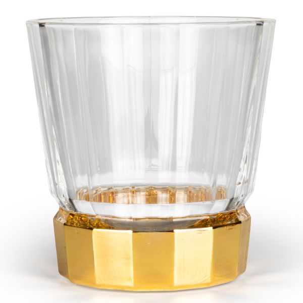 Стакан MACASSAR TUMBLER, хрусталь, золото, H.10